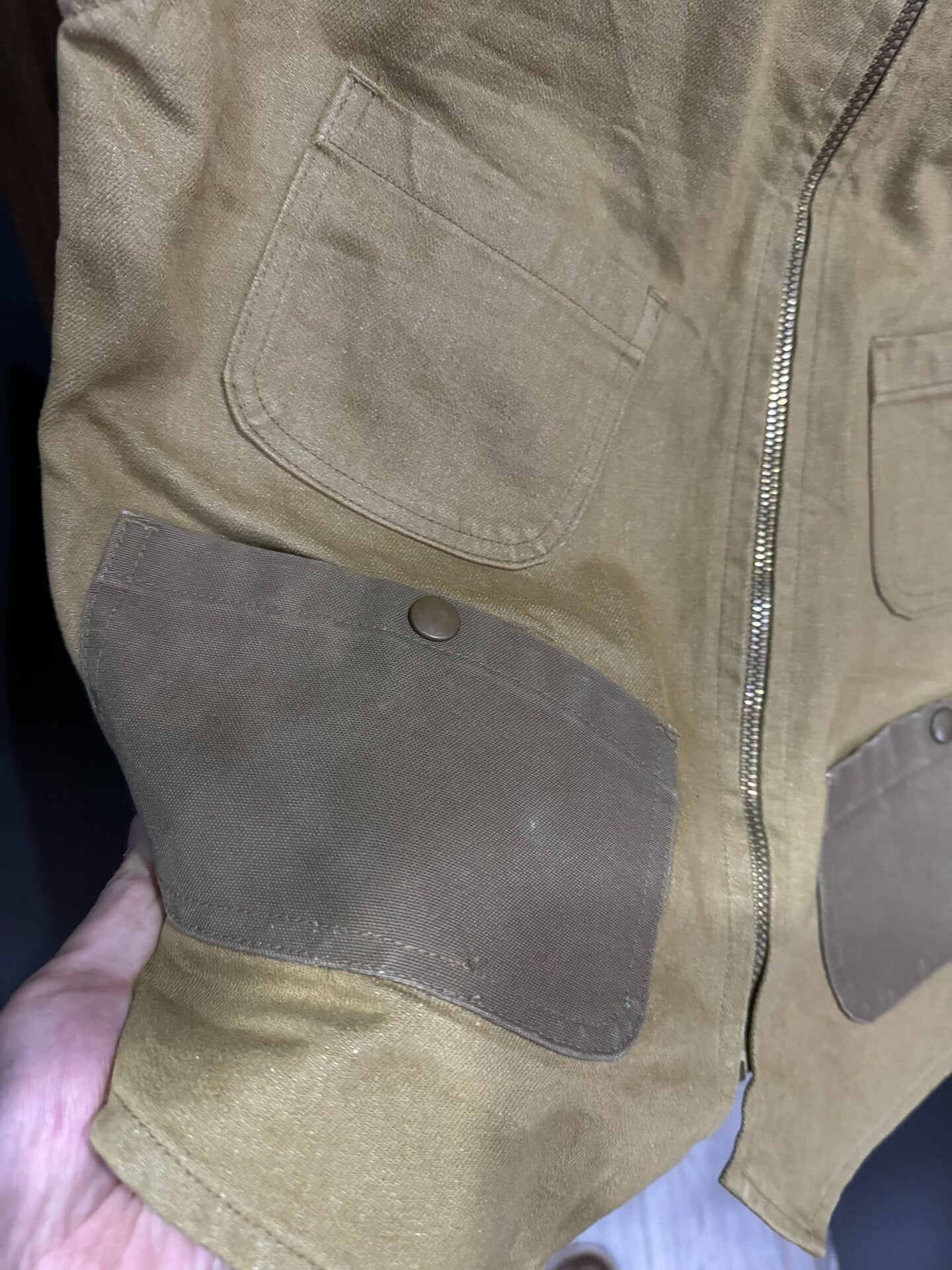 nigel cabourn canvas vest with pockets