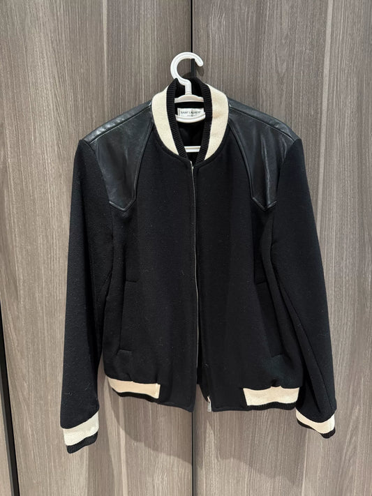 Saint Laurent Wool Baseball Jacket Size 48