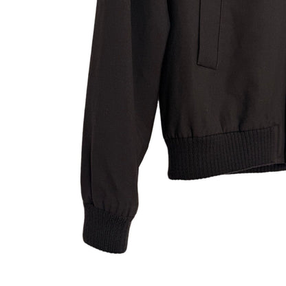 Saint Laurent Black Embroidered Bomber Jacket