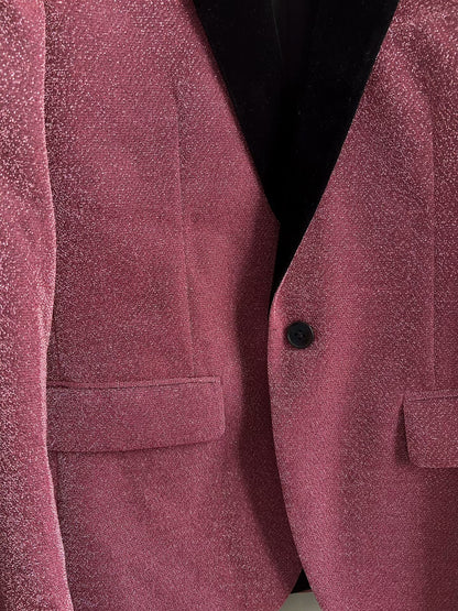 Saint Laurent Pink Glitter Blazer