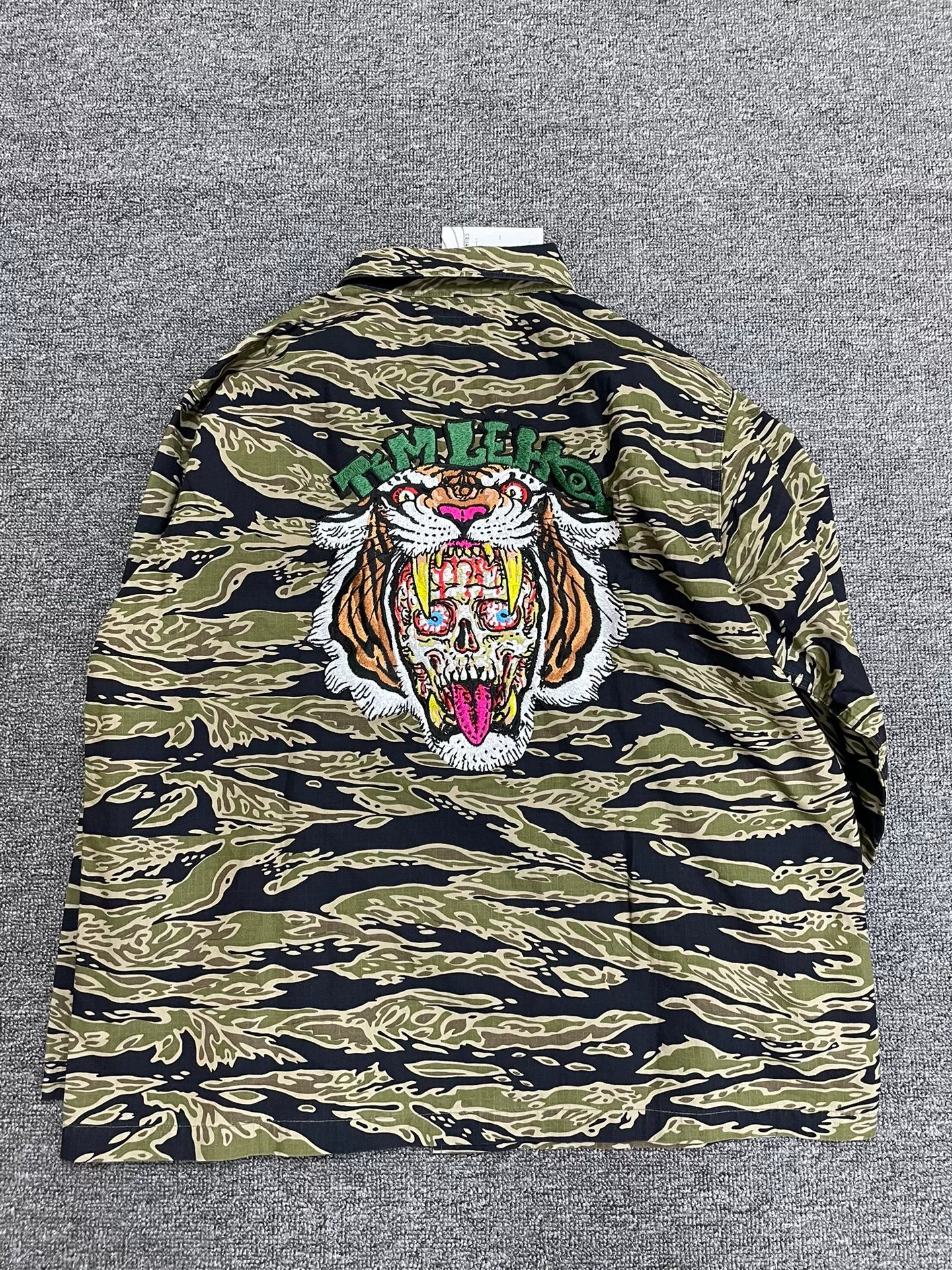 wacko maria camouflage tiger head jacket