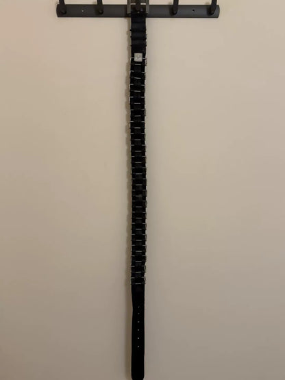 D&G Dolce&Gabbana Black Leather Belt