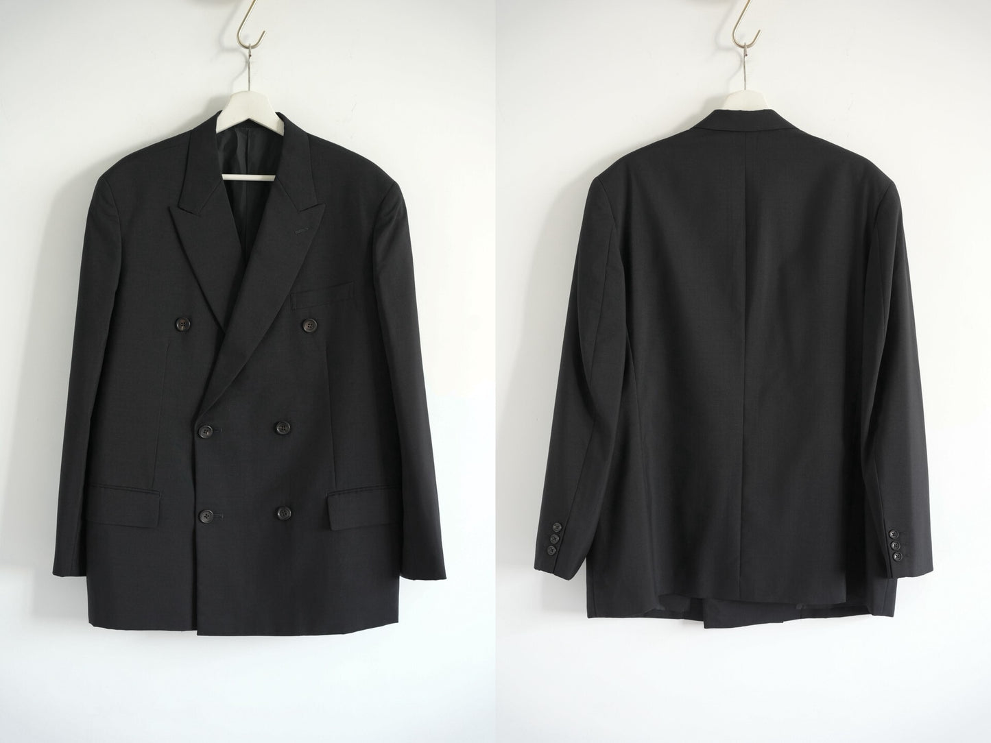 yohji yamamoto 90s double-breasted suit set