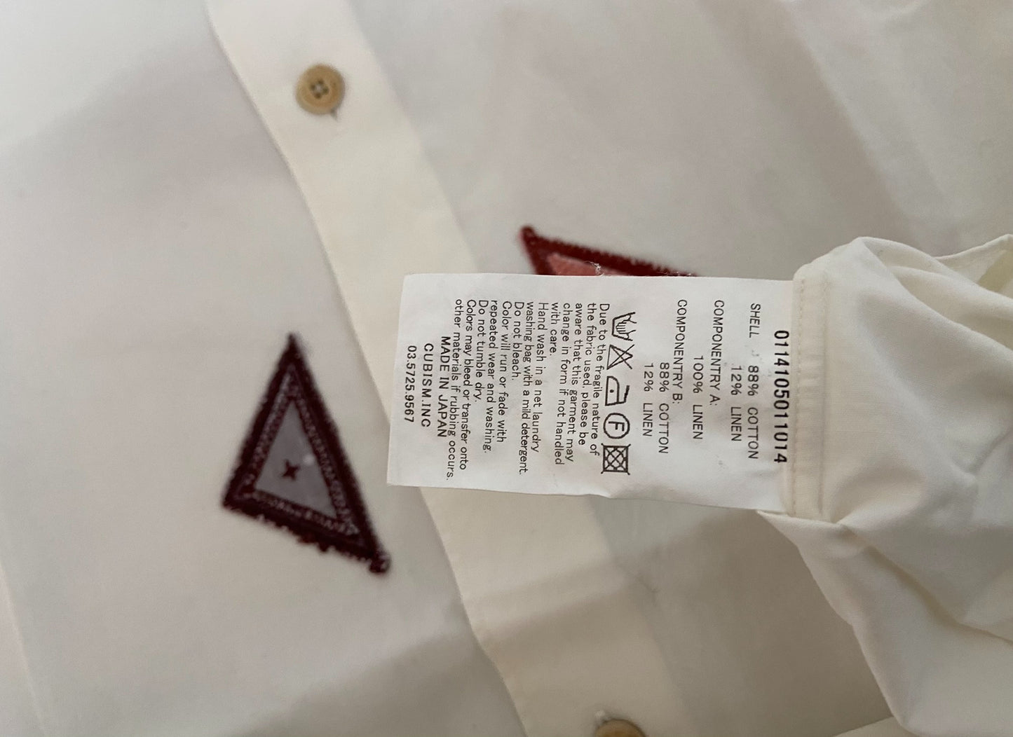 visvim long sleeve shirt with wooden buttons