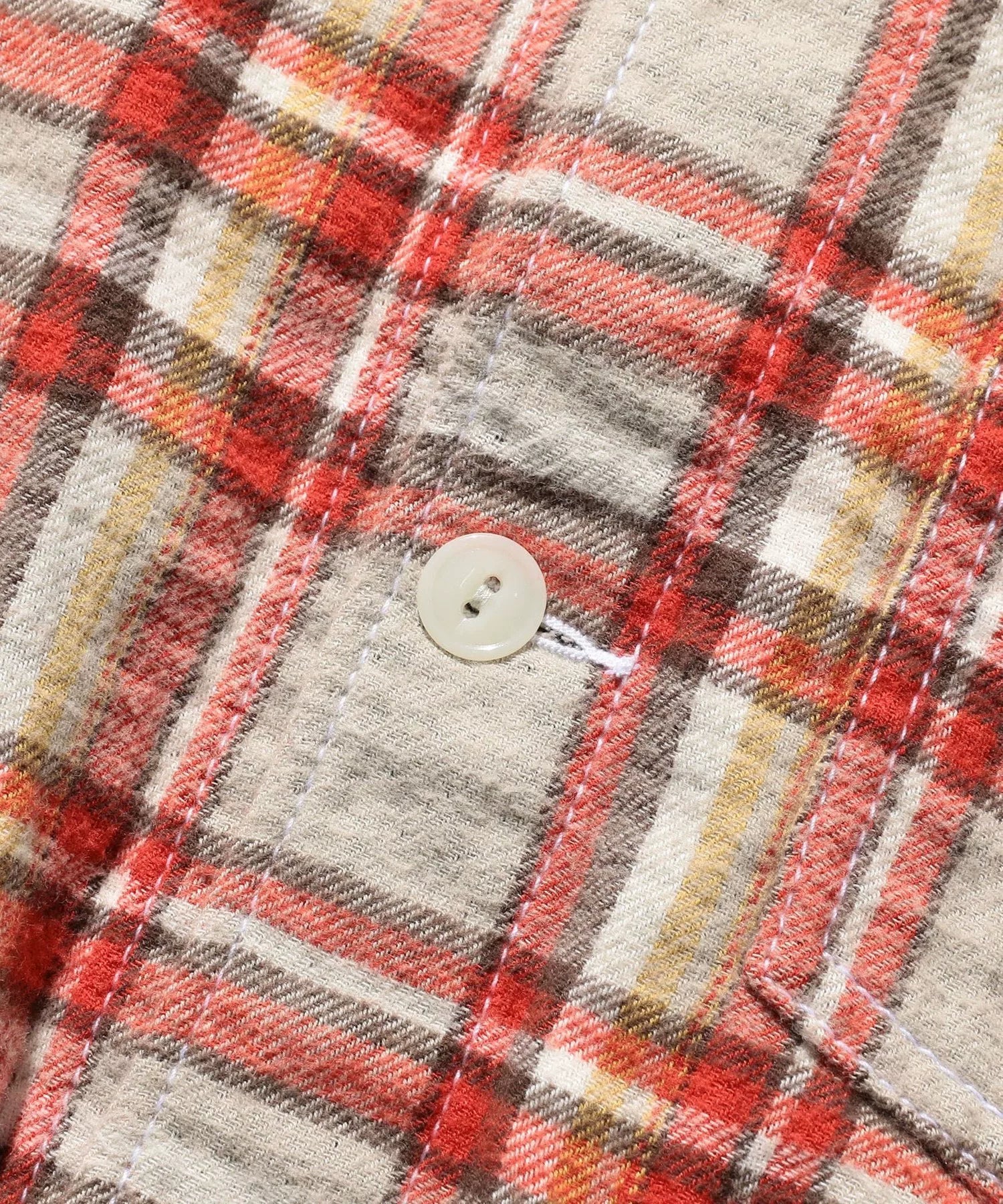 Beams Plus Red White Plaid Shirt Jacket