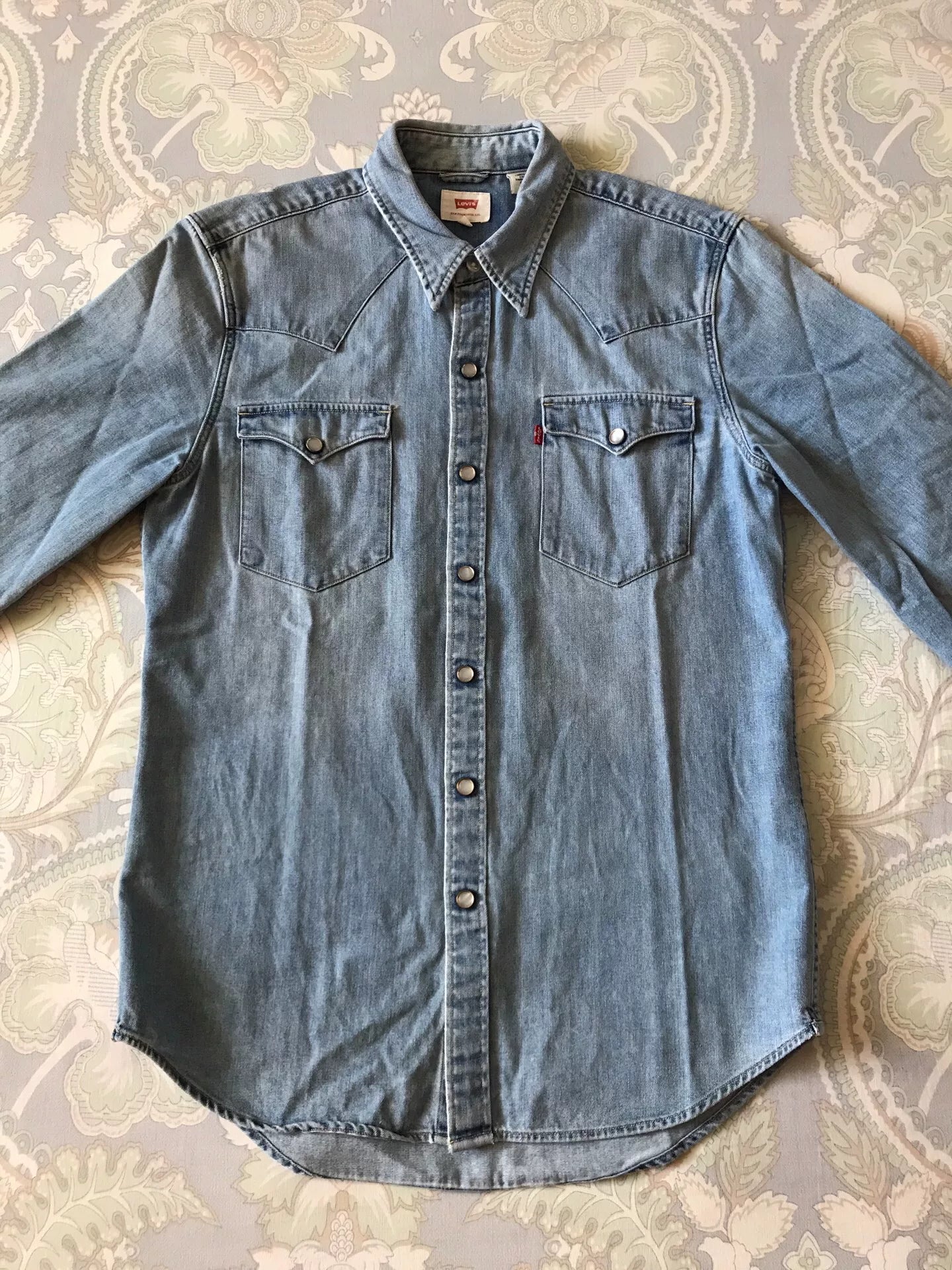 Levi's Light Blue Washed Denim Shirt