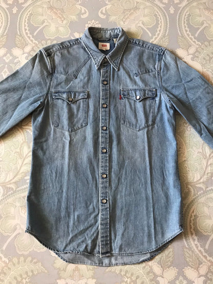 Levi's Light Blue Washed Denim Shirt
