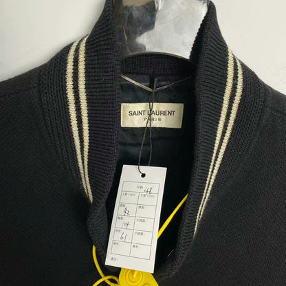 Saint Laurent SLP Black Baseball Jacket