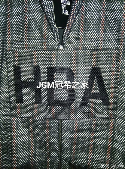HBA 15FW Plaid Mesh Blazer