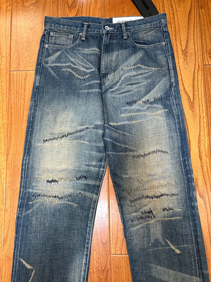 neighborhood savage denim distressed jeans