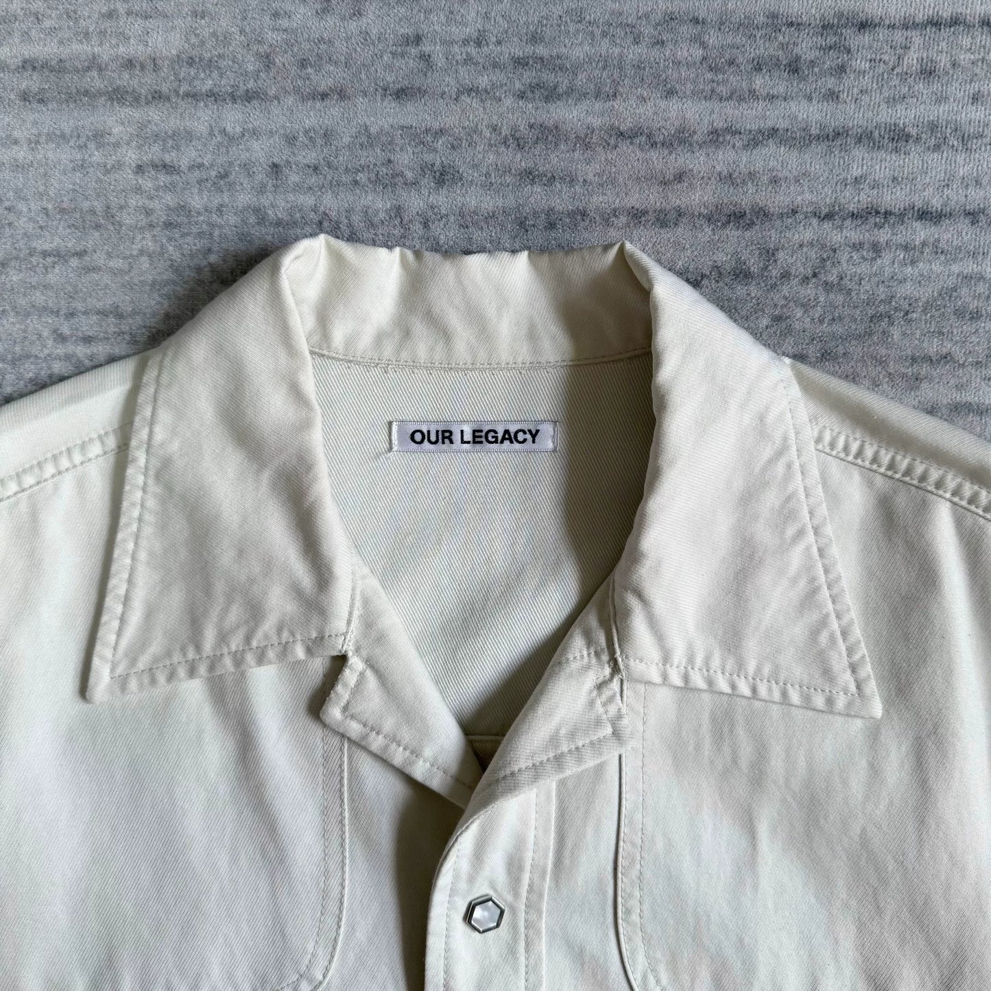 our legacy pocket work jacket in beige