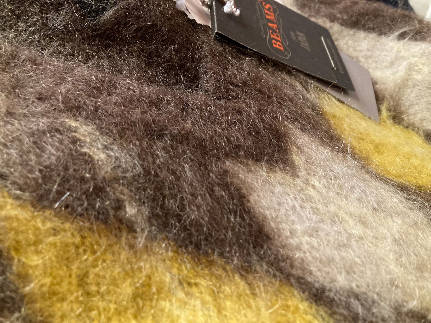 Beams Mohair Wool Blend V-Neck Vest