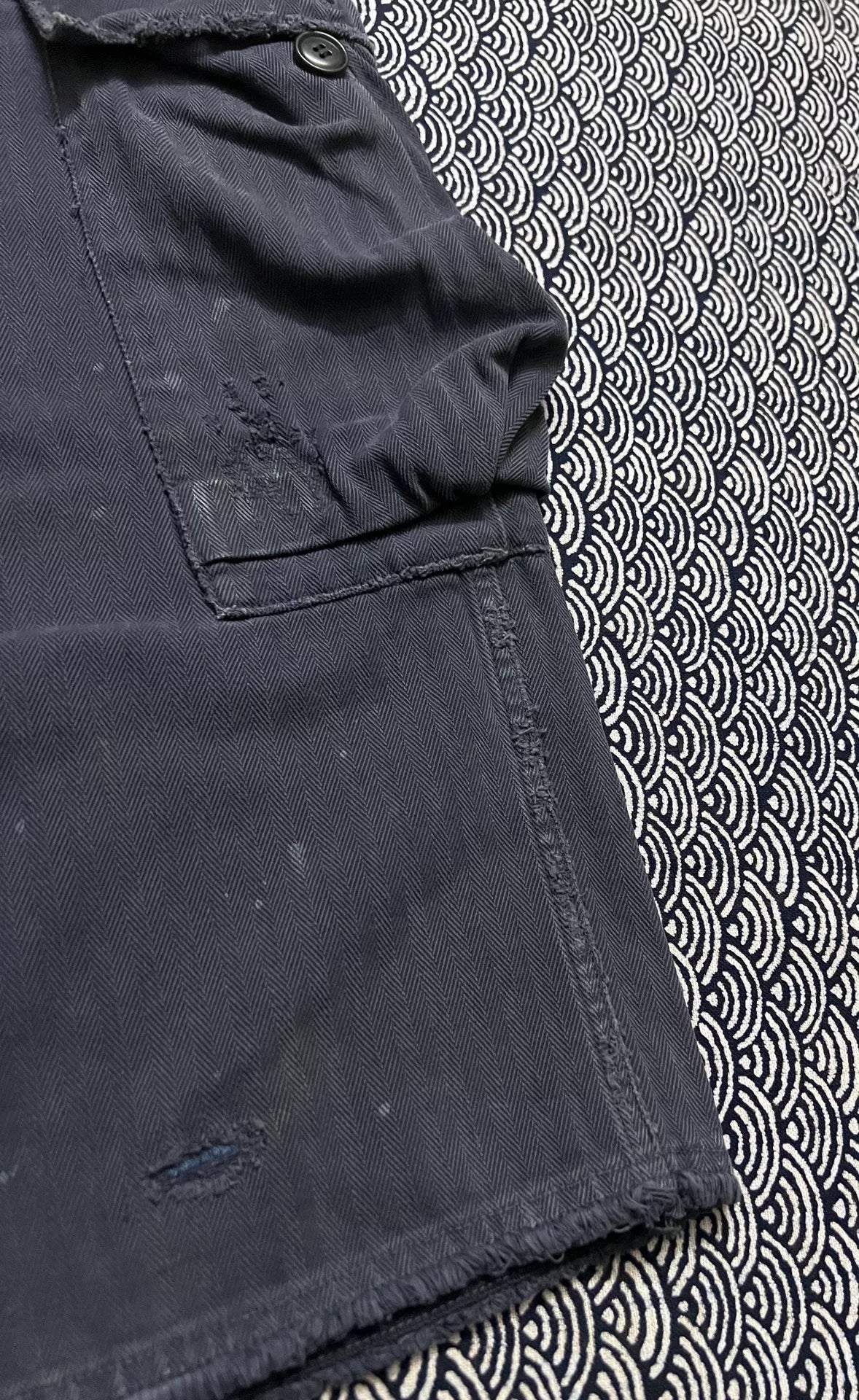 visvim 20SS Splatter Distressed Cargo Shorts