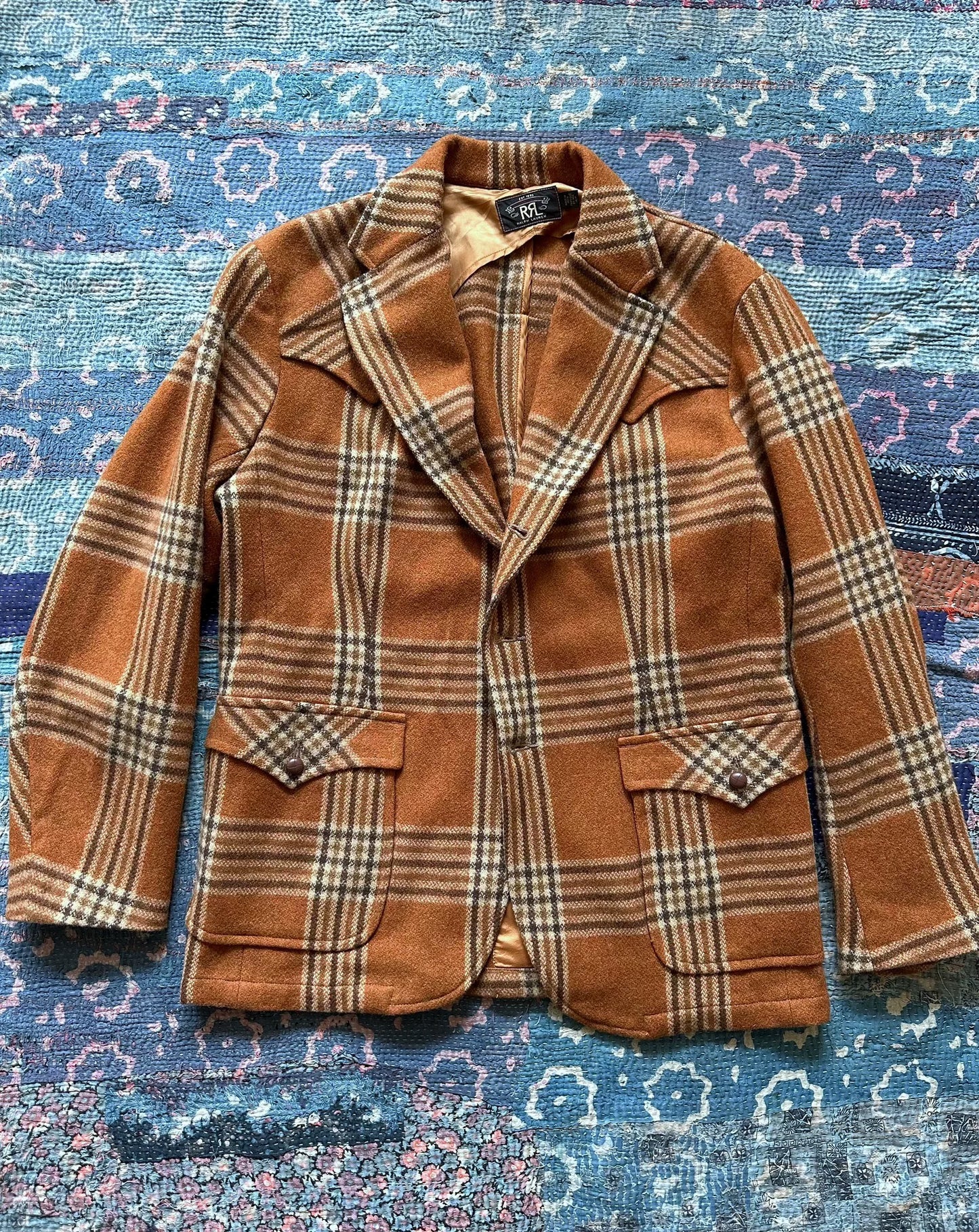 RRL Western Plaid Blazer Jacket