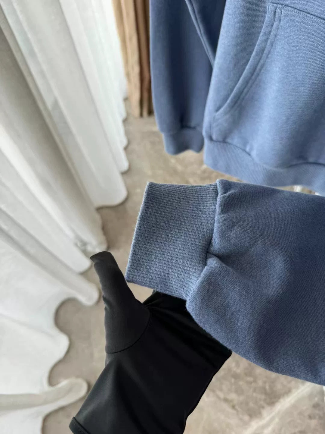 Celine Letter Hoodie in Blue