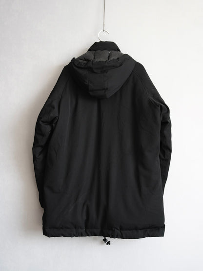 Yohji Yamamoto Black Hooded Down Jacket