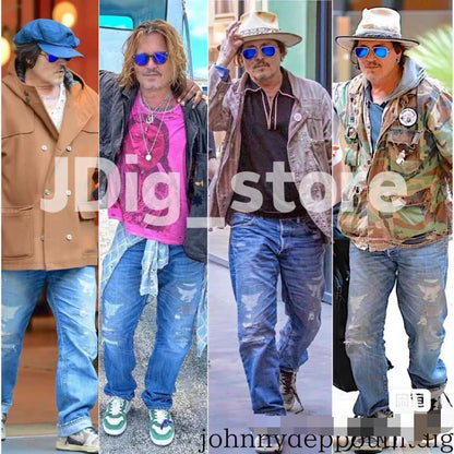 RRL 2015 Depp Style US Distressed Patched Jeans