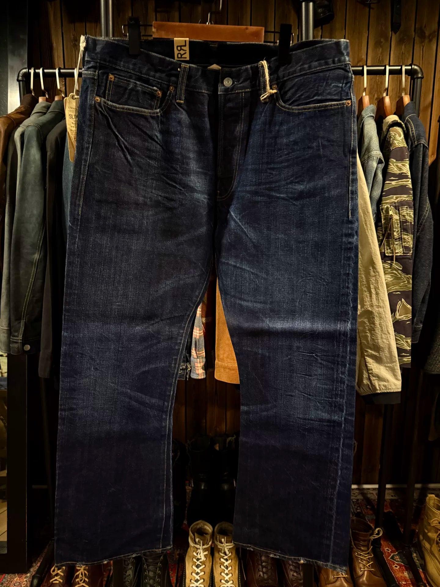 RRL Jeans 35-30 Dark Blue