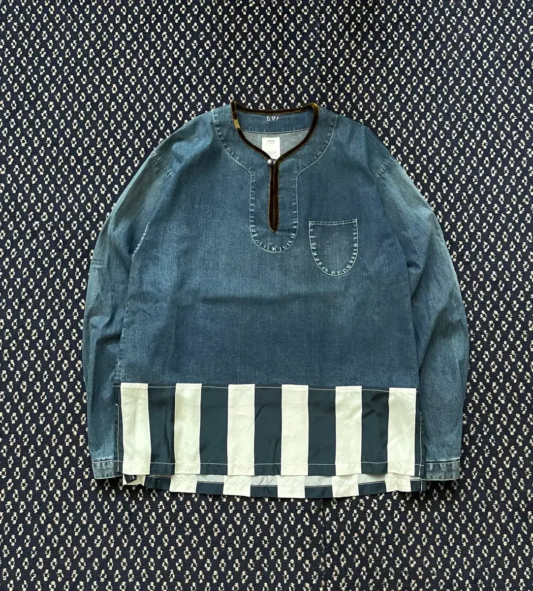 Visvim Border Tunic Striped Hem