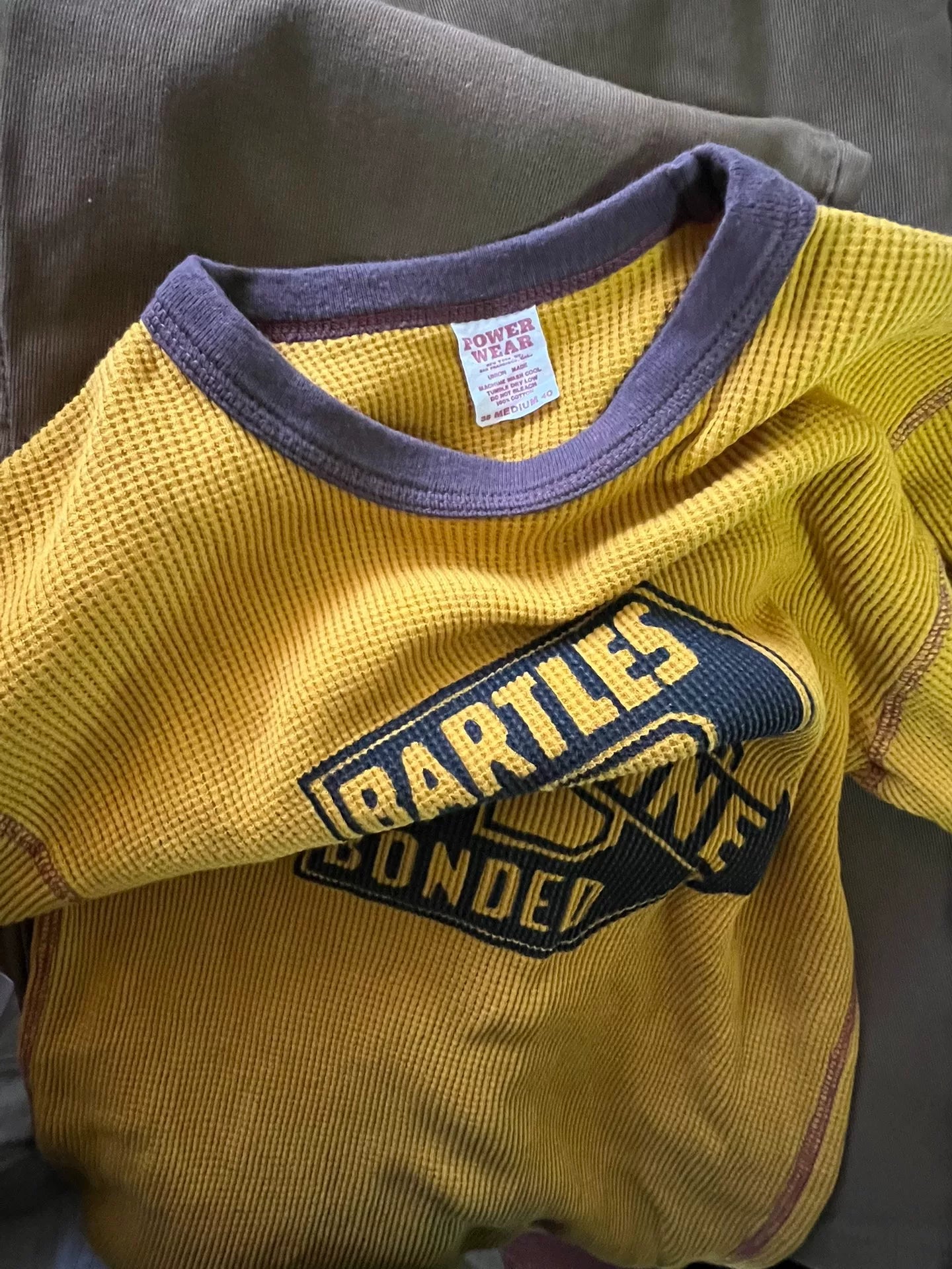 Waffle Skeleton Base Layer Shirt Orange