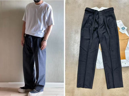 Visvim 17AW Hakama Wool Striped Pants
