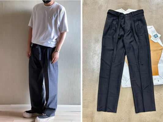 Visvim 17AW Hakama Wool Striped Pants
