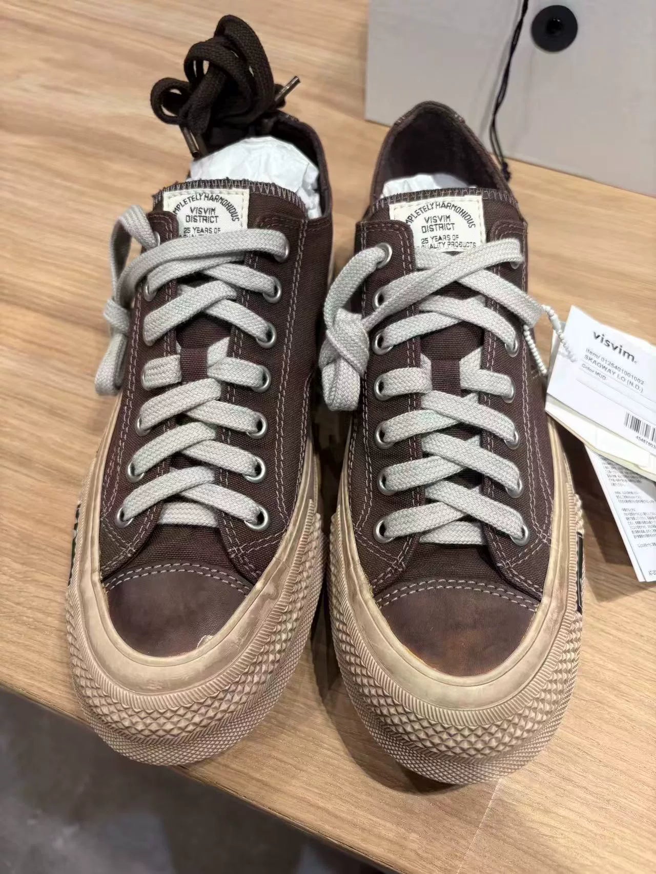 visvim skagway n.d sneakers in mud color