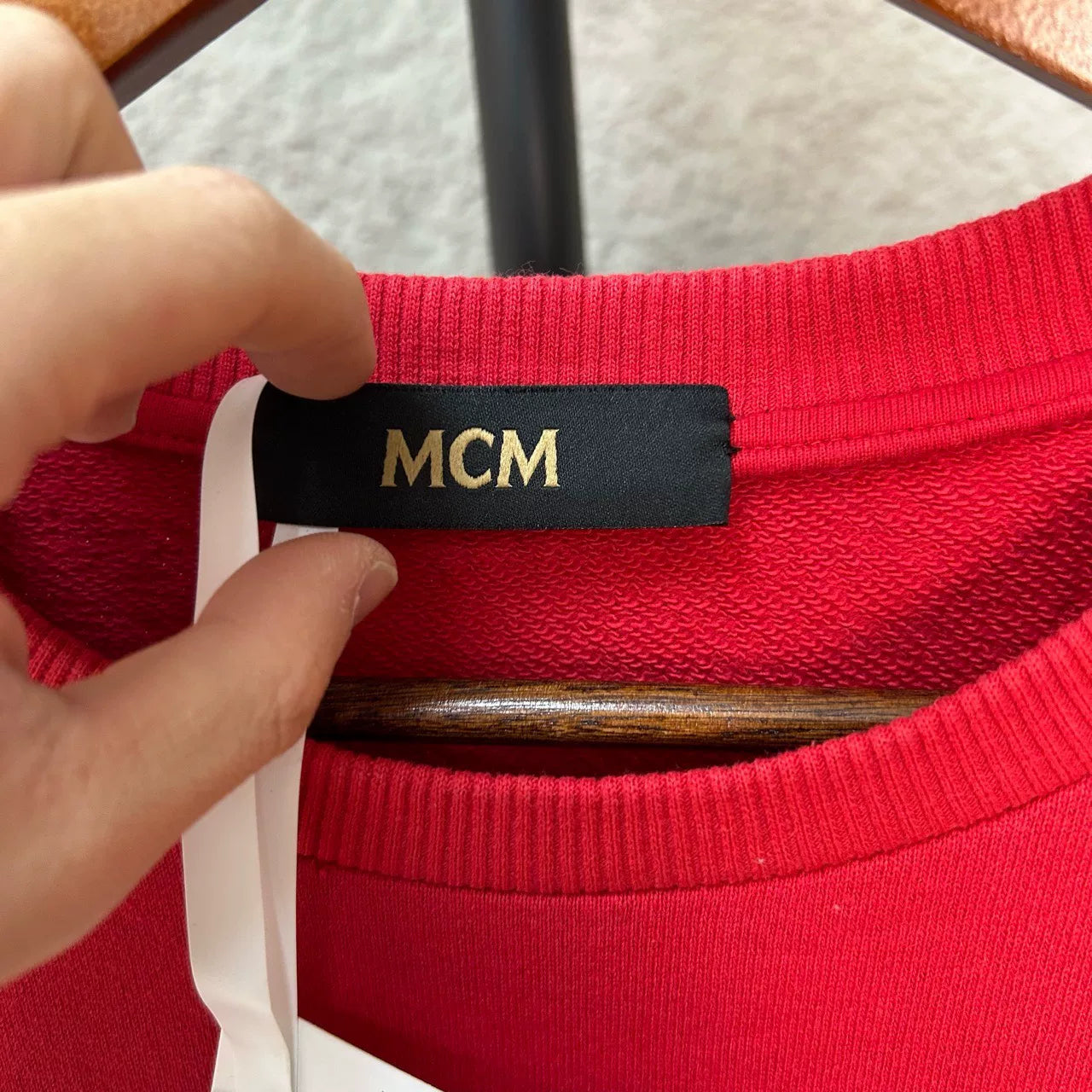 MCM Classic Red Sweatshirt Size 165