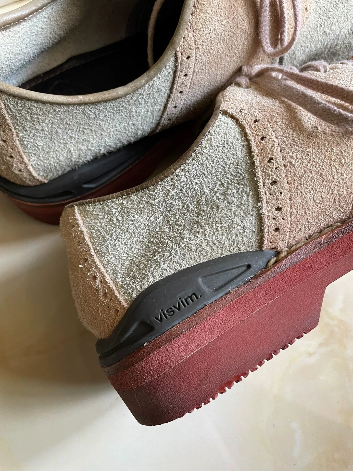 VISVIM PATRICIAN SUEDE-FOLK Low-Top Boots