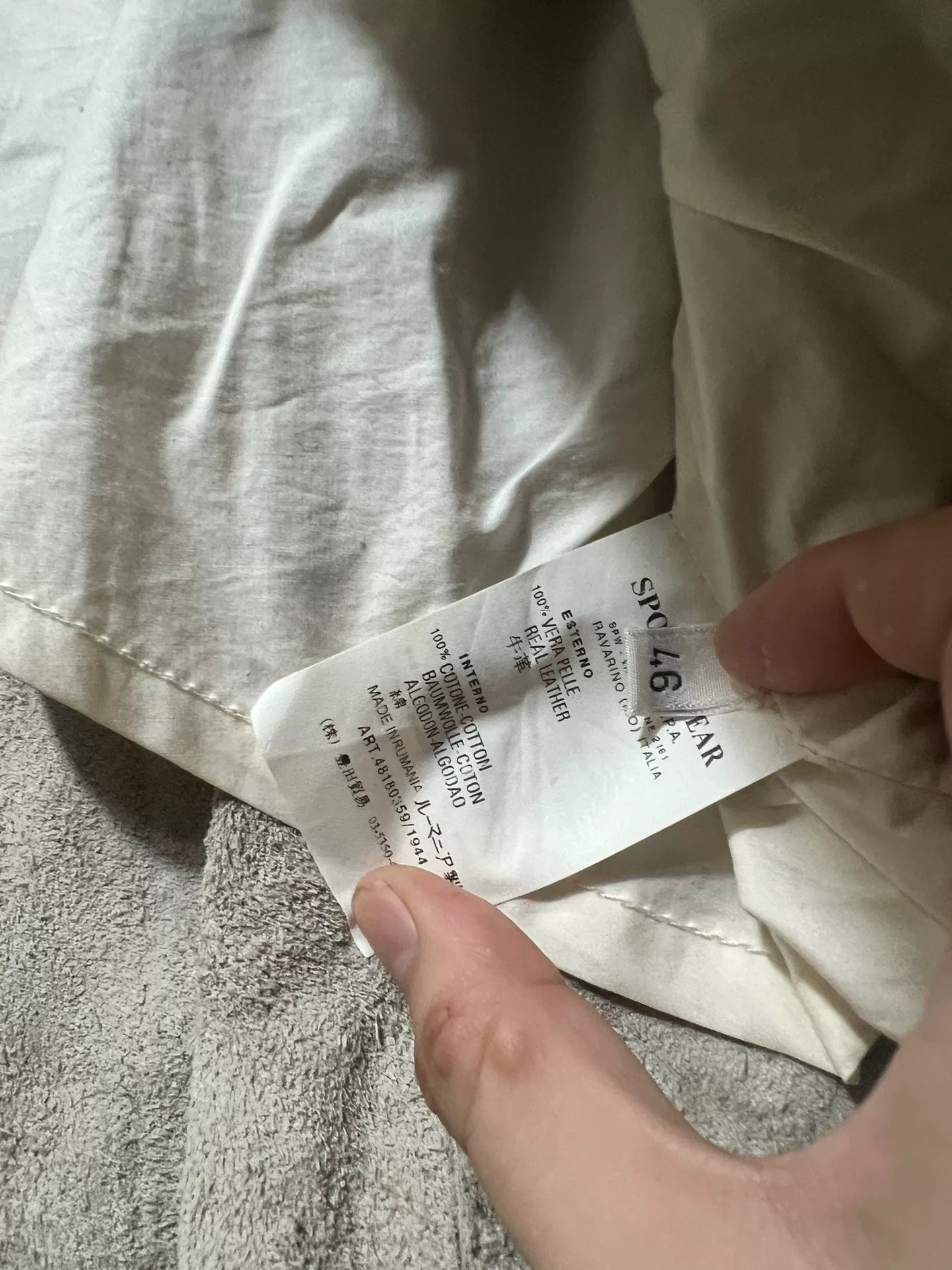 cp company vintage m65 military leather jacket