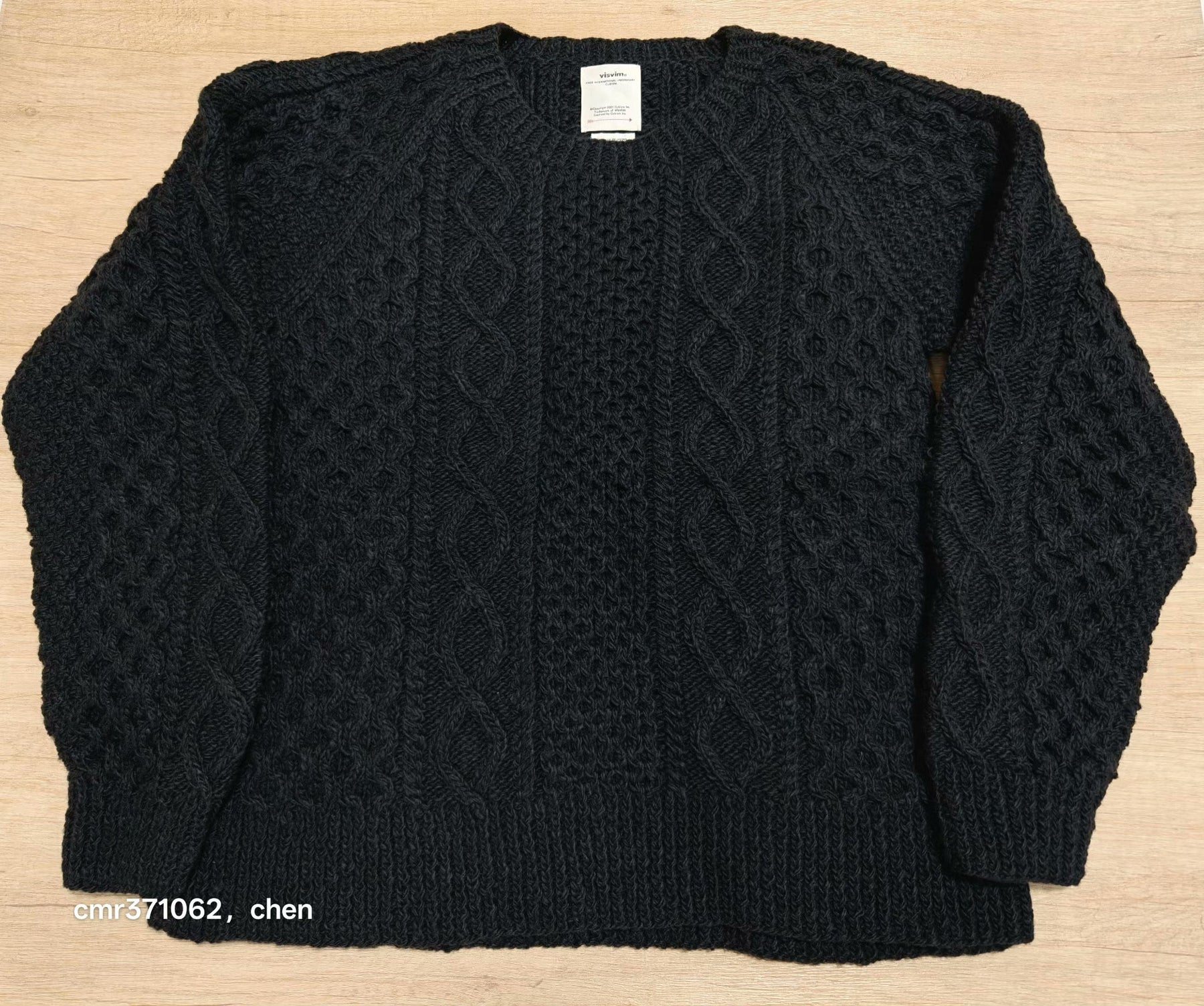 VISVIM 19AW GALWAY CREW HAND-KNIT