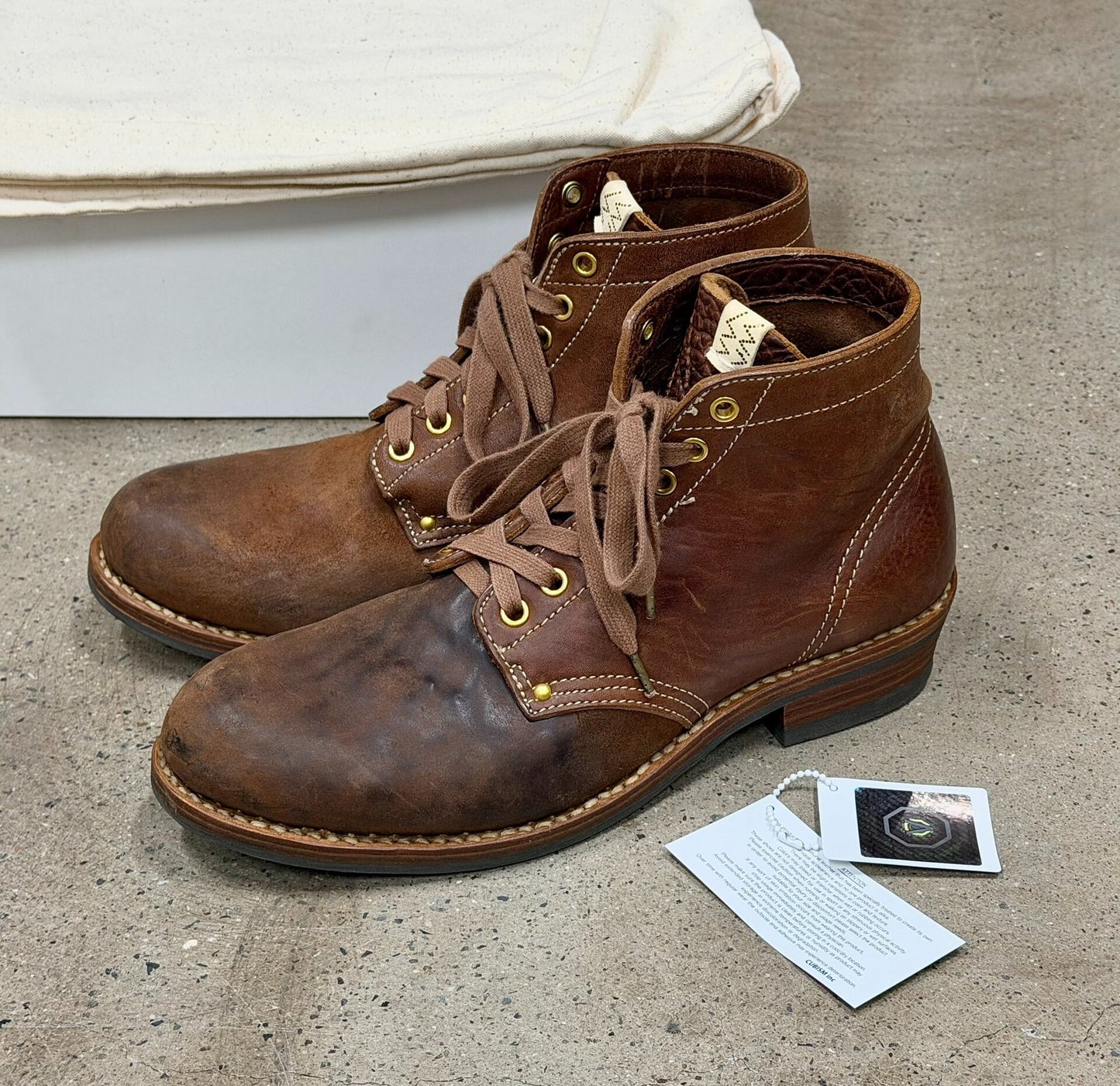 Visvim Brigadier Boots Folk Brown