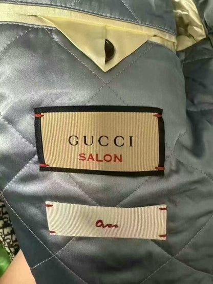 gucci light blue denim jacket size 40