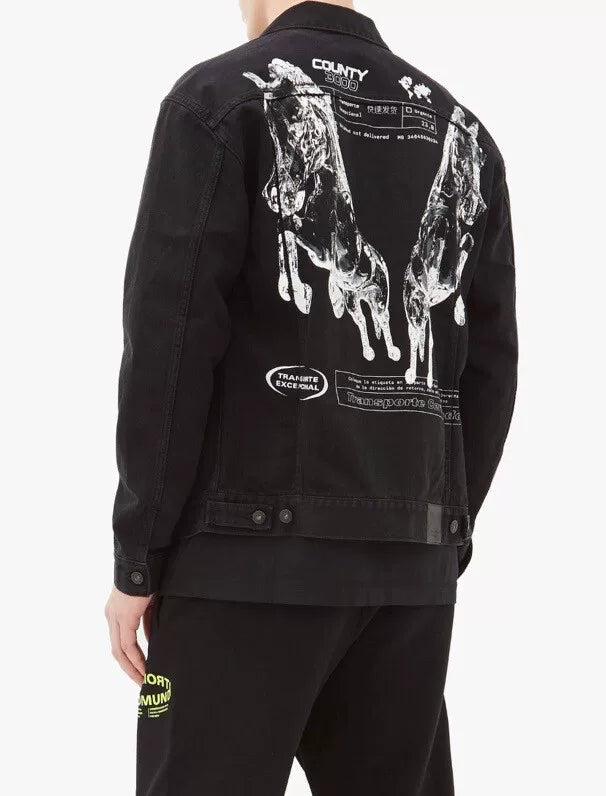marcelo burlon printed denim jacket