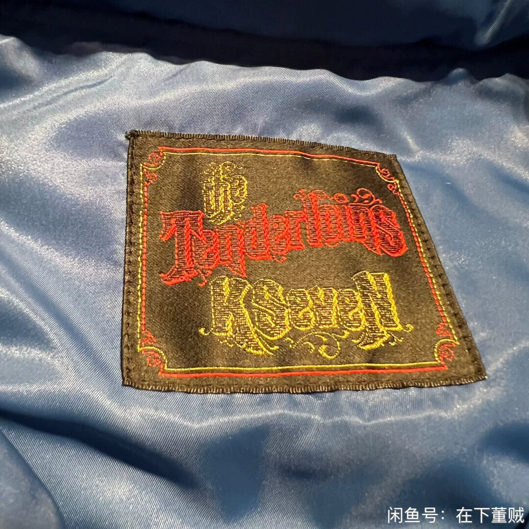 blue down vest by Tenderloin Tokyo