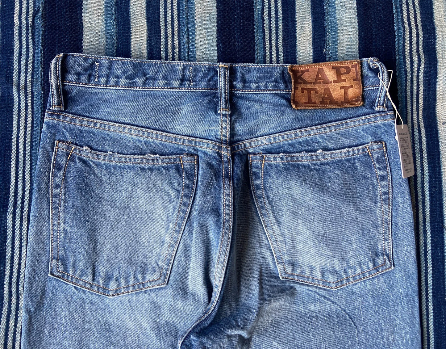 kapital 14oz denim monkey cisco pants