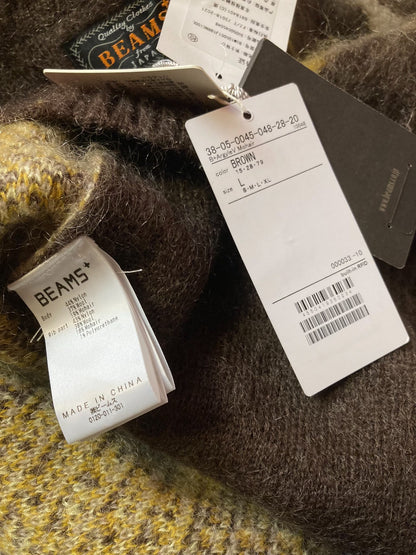 Beams Mohair Wool Blend V-Neck Vest