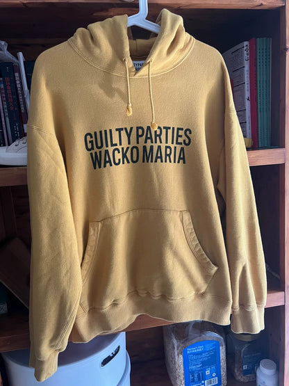 wacko maria guilty parties hoodie in yellow