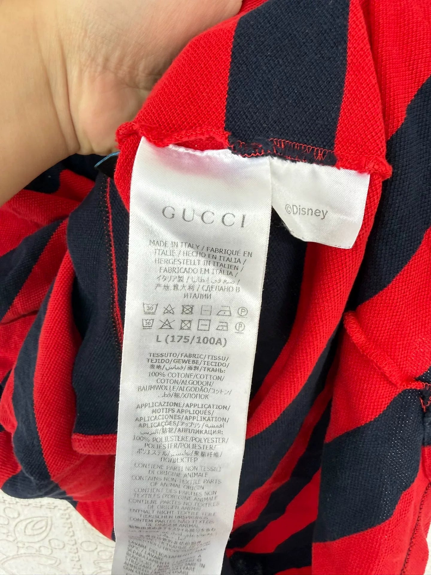 gucci x disney embroidered polo shirt