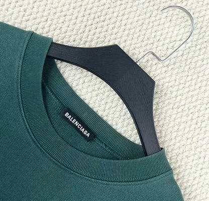 vintage green balenciaga logo sweatshirt