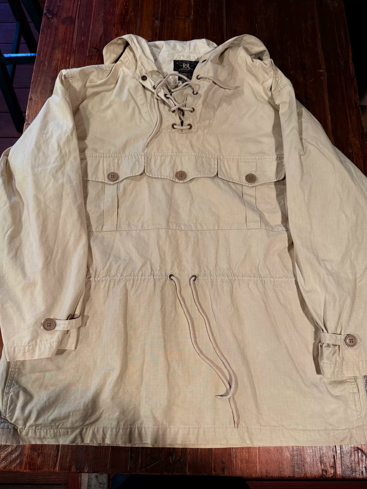 RRL Beige Hooded Jacket M