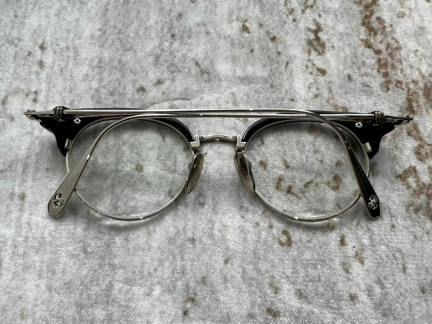 Chrome Hearts Sluntradiction II Half-Frame Eyeglasses