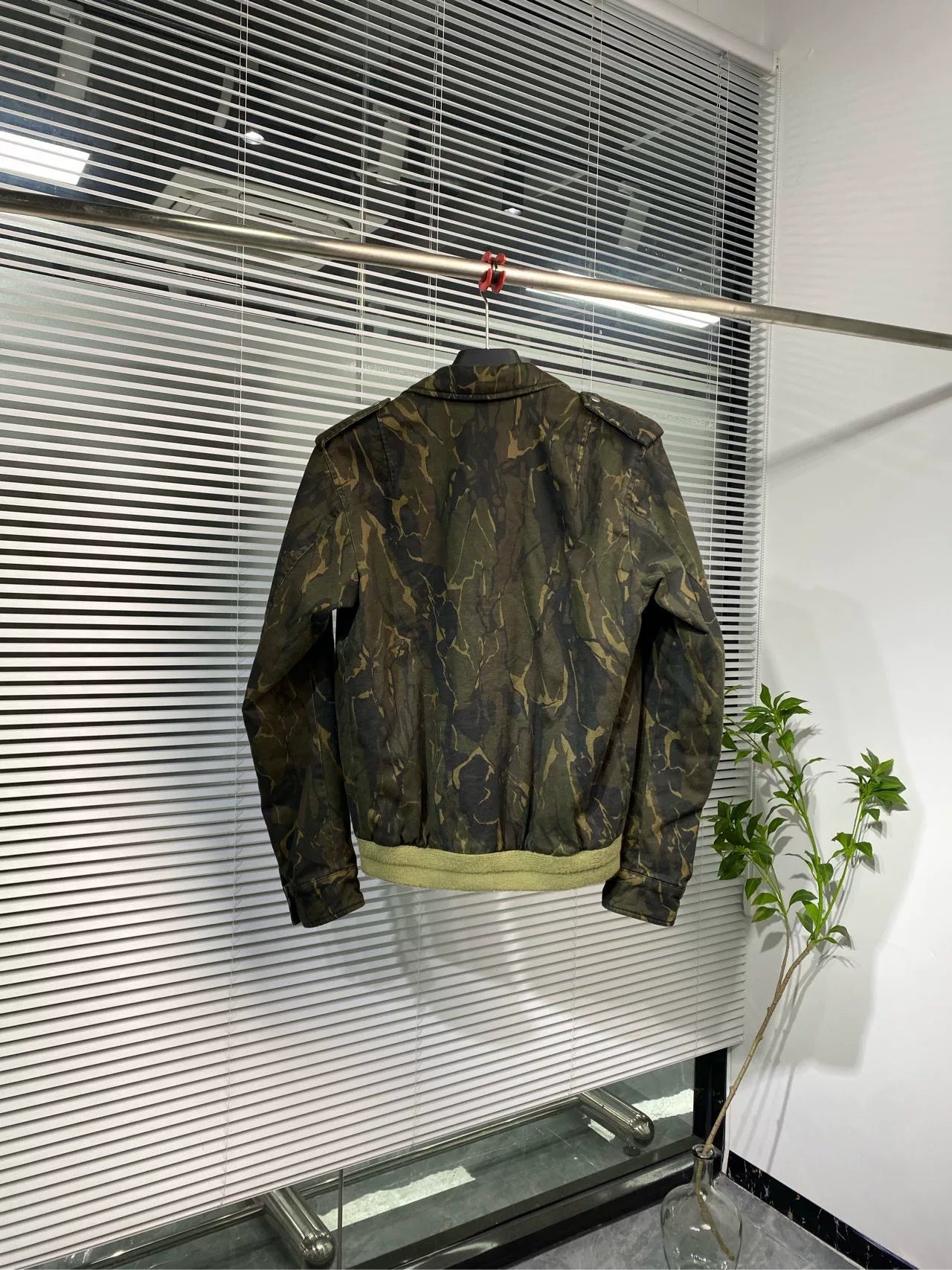 Saint Laurent Camouflage Biker Jacket