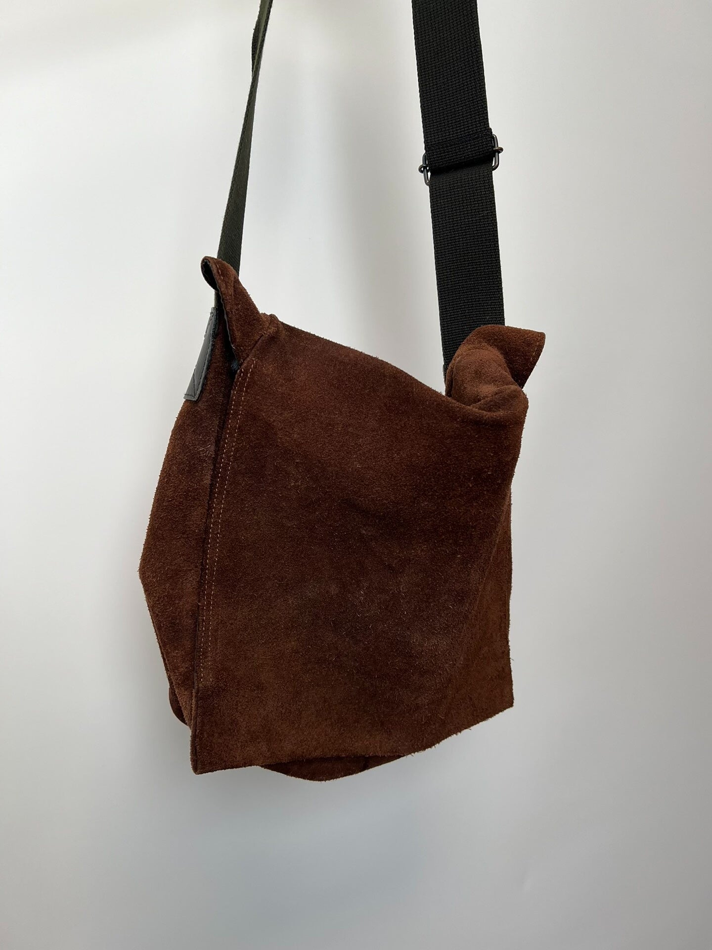 Yohji Yamamoto Suede Crossbody Bag