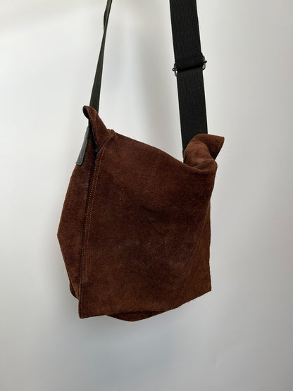 Yohji Yamamoto Suede Crossbody Bag