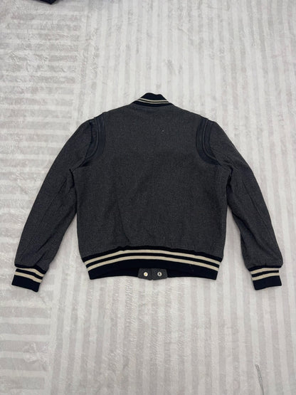 Saint Laurent Gray Baseball Jacket