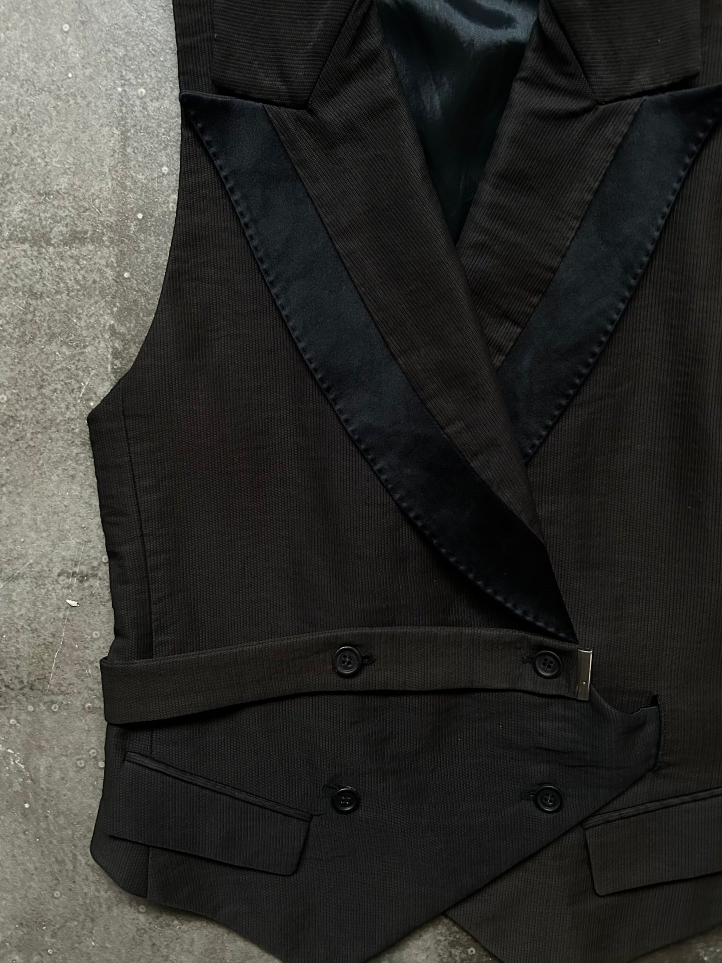 Alexander McQueen 2001aw Black Vest