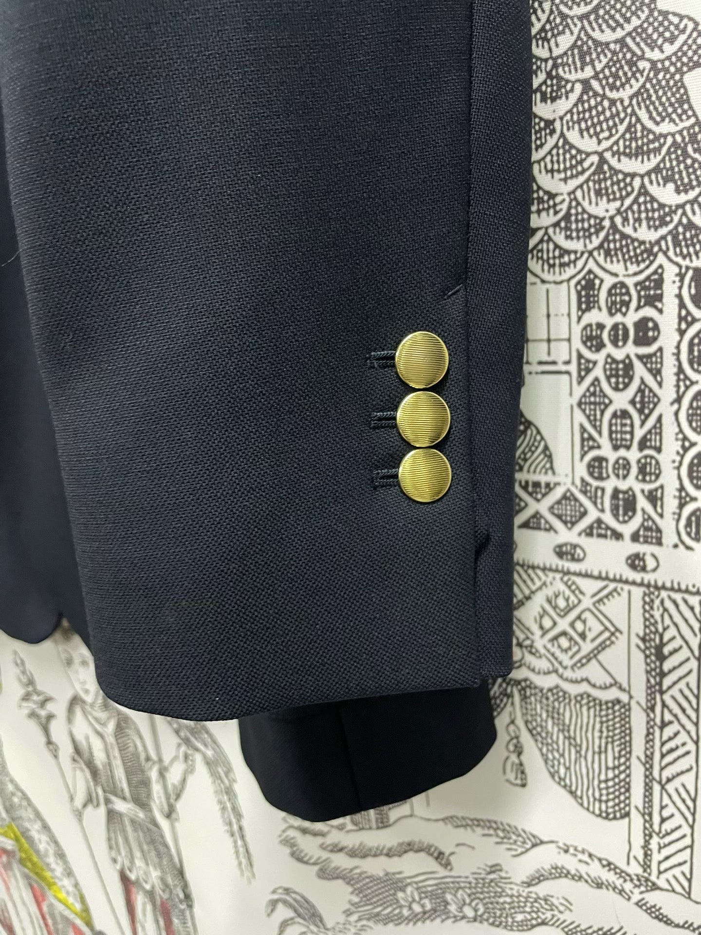 Saint Laurent Dark Blue Men's Blazer
