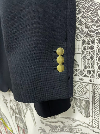 Saint Laurent Dark Blue Men's Blazer