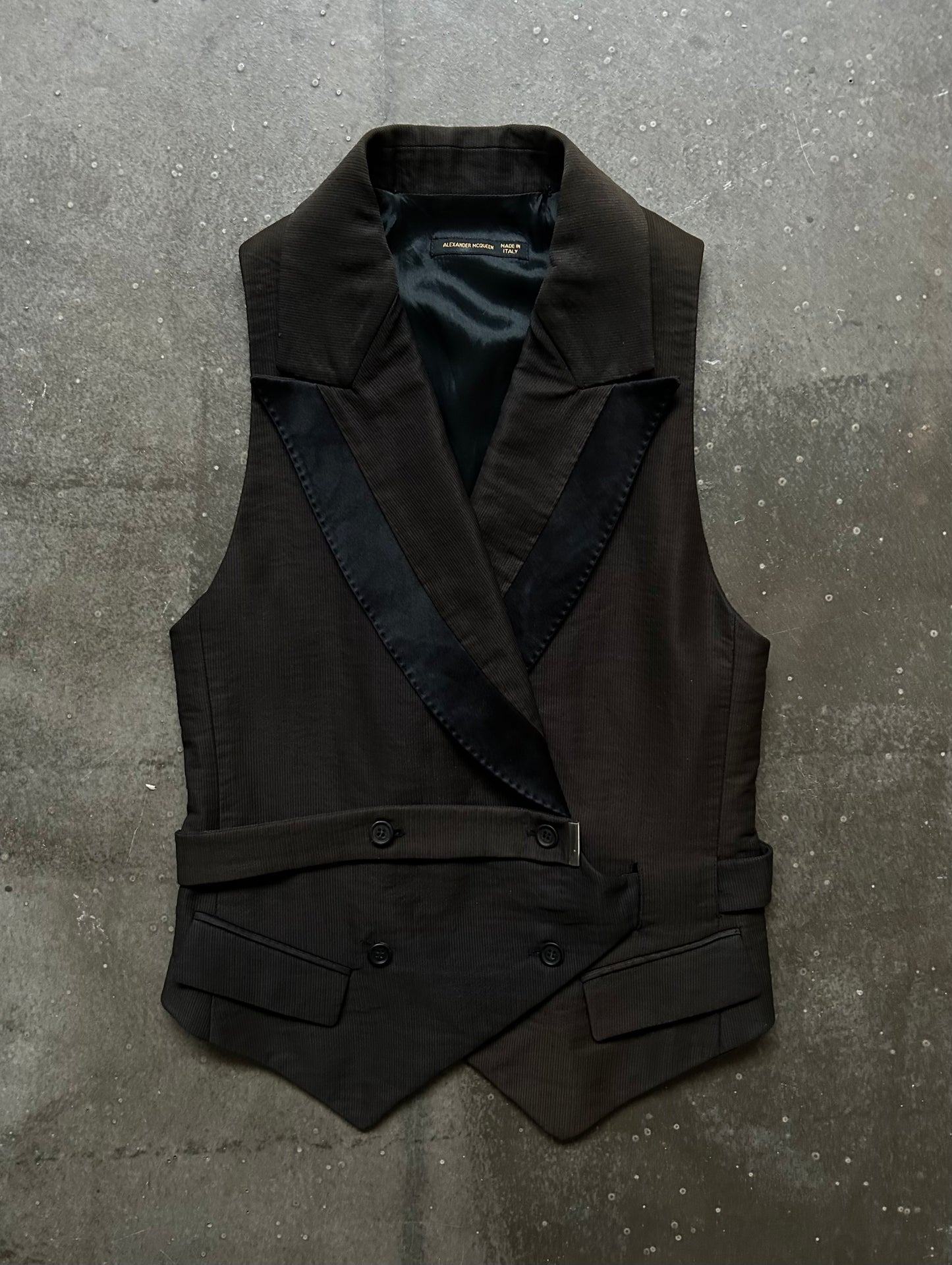 Alexander McQueen 2001aw Black Vest
